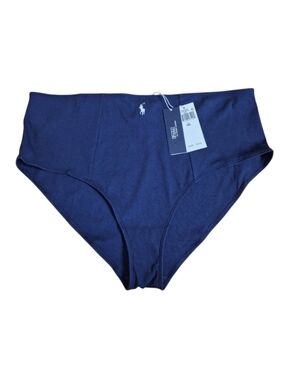Polo Ralph Lauren Modern Rib High Waist Underwear Panty Navy ( XXL )